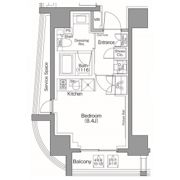 ザ・パークハビオSOHO南青山の間取り画像