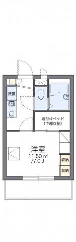 レオパレスチェリーガーデンAの間取り画像