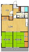 グリーンハイツ第一引野407号の間取り画像