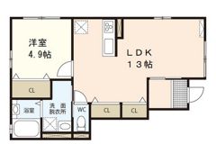 クロスタウンそらのの間取り画像
