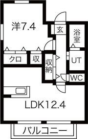 グラサ文津の間取り画像