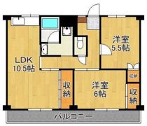 ビレッジハウス則松 4号棟の間取り画像