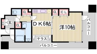 プレジール三ノ宮Ⅲの間取り画像