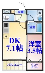 ジーメゾン市原五井の間取り画像