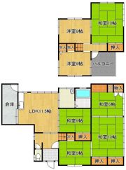 下上津役元町古賀一戸建の間取り画像