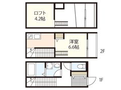 リノリノアパートメント廿日市Dの間取り画像