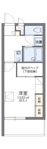 レオパレス三原3丁目の間取り画像