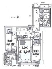 イニシア中央湊の間取り画像