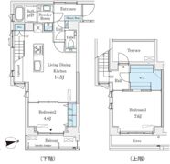 The Verlux Takanawaの間取り画像