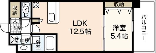 ライフメント平和大通りの間取り画像