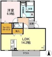 サンラモン東山 Cの間取り画像