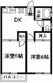 アカギ第一ハイツの間取り画像