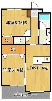 浜町テラスの間取り画像