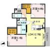 セジュール六条Cの間取り画像
