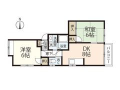 ユアコート江波東の間取り画像