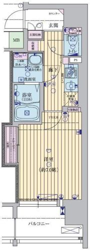 ファーストフィオーレ本町イーストの間取り画像