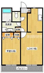 ベルヴィ栗東の間取り画像