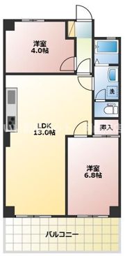 パークヒルズ奥田の間取り画像
