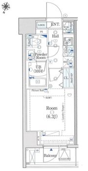 エストゥルース横濱吉野町の間取り画像