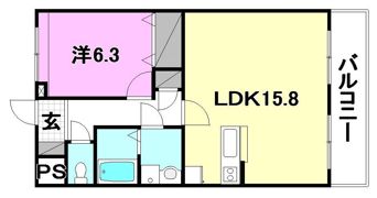 ピアコート和泉2の間取り画像