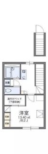 レオパレスプレミール鳥の木の間取り画像