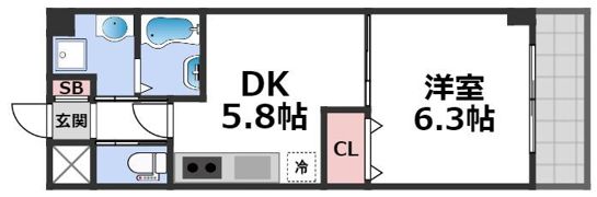 ハイツ栄和の間取り画像