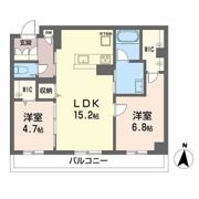 WithPlus上熊本駅前の間取り画像