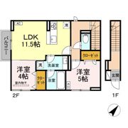 D-room内山Ⅴの間取り画像