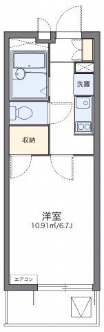 レオパレスオレンジの木の間取り画像