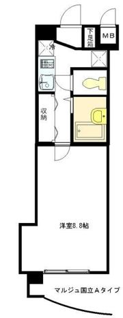 マルジュ国立の間取り画像