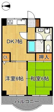 ダイナコート折尾IIの間取り画像