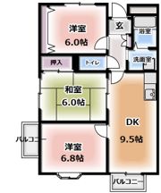 GOTTS門真南の間取り画像