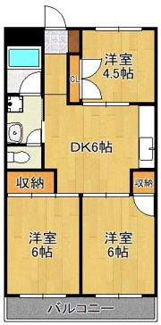 ベルガ中曽根の間取り画像