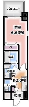 プレジオ東天満の間取り画像