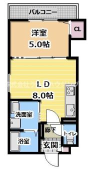 クリエオーレ茨田大宮Ⅲの間取り画像