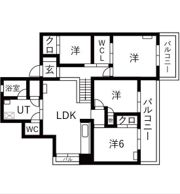 ライオンズマンション覚王山第2の間取り画像