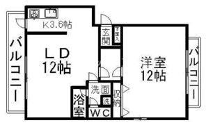 パークマンション常磐町の間取り画像