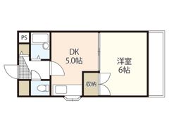 サンハイム庚午南の間取り画像