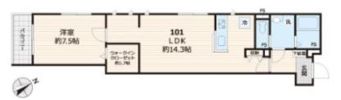 エリタージュ品川の間取り画像