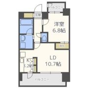 スプランディッド難波Ⅱの間取り画像