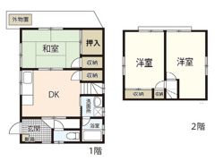 中野2丁目13戸建の間取り画像