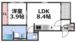 ハーモニーテラス中川西の間取り画像