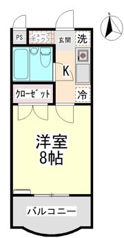 サンハイツ沖浜の間取り画像