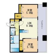 ベイサージュ箱崎の間取り画像