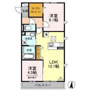 プレジオ Ⅱの間取り画像