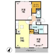 ヴィラ フォレスタ Aの間取り画像