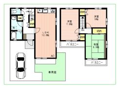 ブリージングタウン百草園の間取り画像