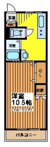 パインフラットの間取り画像