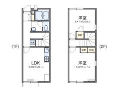 レオパレスカメリアの間取り画像