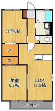 ハイアイランド本城の間取り画像